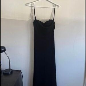 Black elegant prom dress